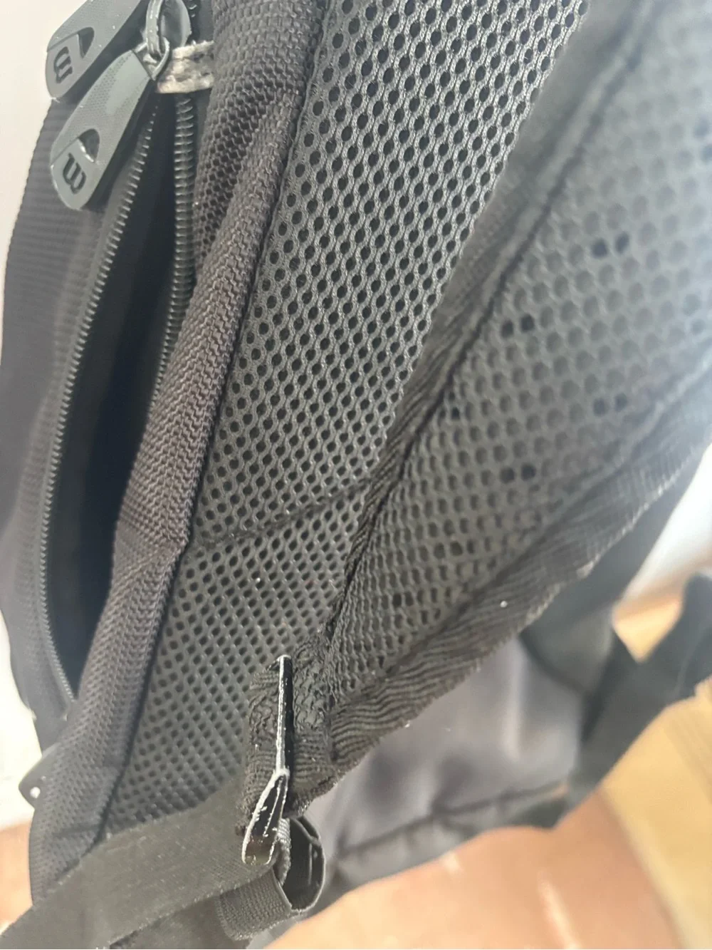 Wilson Black Backpack with Red Trim